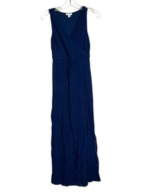 Old Navy Blue Faux Wrap Blue Maxi Dress Sz XS NWT